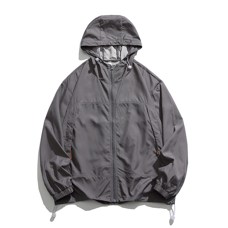Mountain Hooded Sun-proof Top Men's Thin UPF50 Couple Ice Silk Jacket Sun Protection