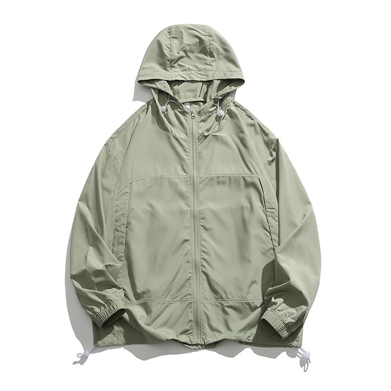 Mountain Hooded Sun-proof Top Men's Thin UPF50 Couple Ice Silk Jacket Sun Protection