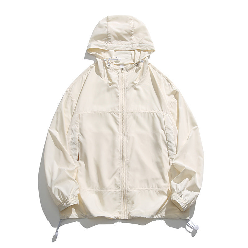 Mountain Hooded Sun-proof Top Men's Thin UPF50 Couple Ice Silk Jacket Sun Protection